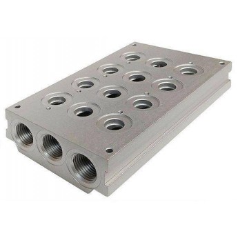 Плита многоместная для пневмораспределителей CAMOZZI CNVL-RC01 134673 Плита многоместная для пневмораспределителей CAMOZZI CNVL-RC01 134673