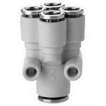 Коллектор цанговый Y-образный CAMOZZI 7575 136329