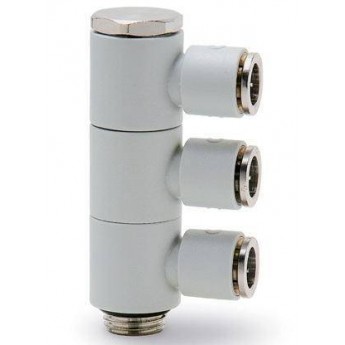 Фитинг трехуровневый CAMOZZI 7612-1/8 136360 Фитинг трехуровневый CAMOZZI 7612-1/8 136360