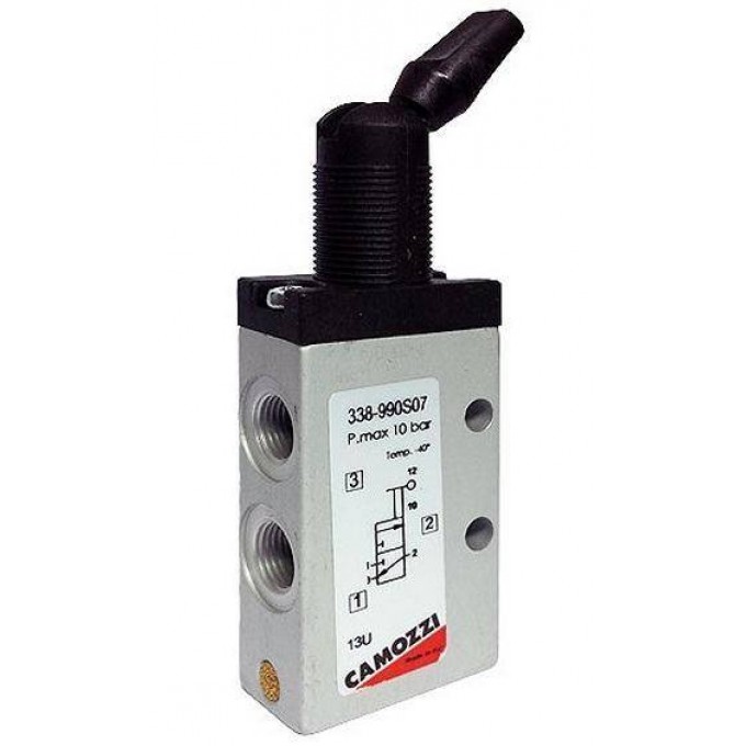 Пневмораспределитель 3/2 бистабильный CamozziS07 CAMOZZI 136635