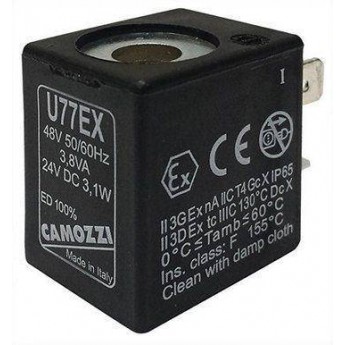 Электромагнитная катушка взрывозащищенная CAMOZZI U72EX 142887 Электромагнитная катушка взрывозащищенная CAMOZZI U72EX 142887
