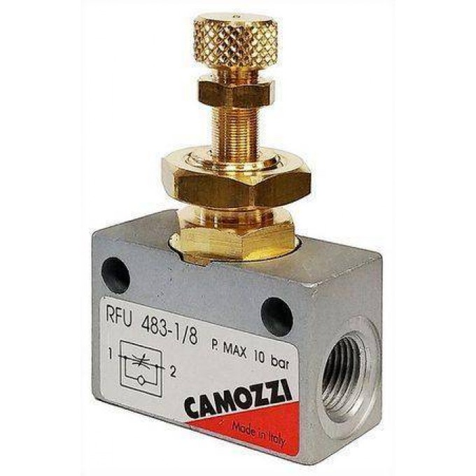 Пневмодроссель с обратным клапаном CAMOZZI RFU/8 HAPYJHAYA-PEZBA"":""M12X1"" HAPYJHAYA-PEZBA