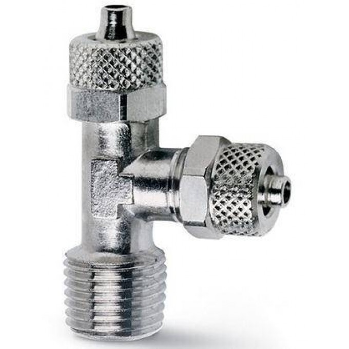 Фитинг тройник CAMOZZI 1420 с накидными гайками HAPYJHYII-DIAMETP-TPYBKI"":""15-MM"" HAPYJHYII-DIAMETP-TPYBKI