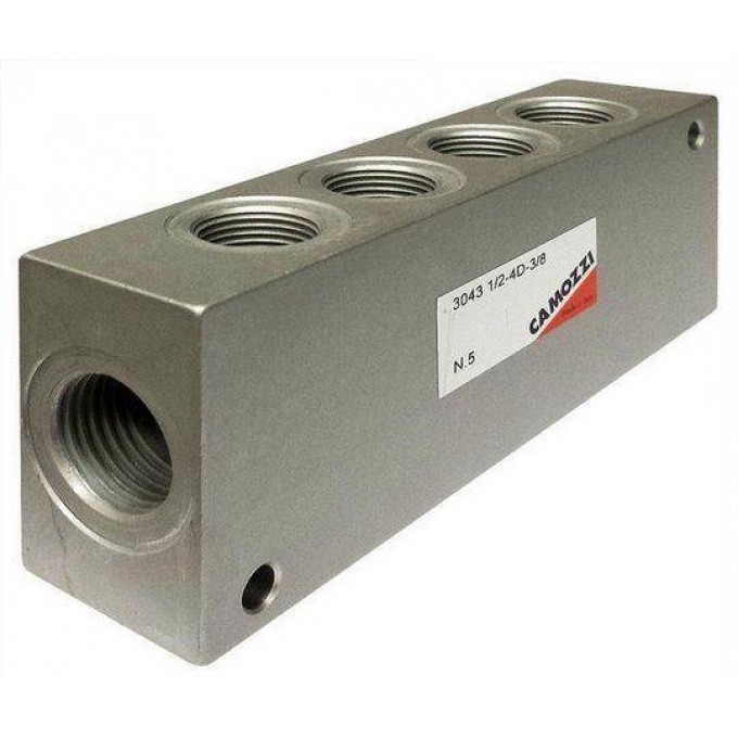 Коллектор CAMOZZI 3043 1/D-3/8 KOLICHECTBO-DBOIHYIX-BYIXODOB"":""4"" KOLICHECTBO-DBOIHYIX-BYIXODOB