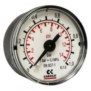 Манометр осевой CAMOZZI M043-P01 PPEDEL-SHKALYI"":""0-...-1-BAP""