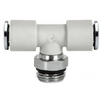 Тройник цанговый поворотный CAMOZZI 7432/8 PPICOEDIHEHIE-2"":""CAHGOBYIE-ZAJIMYI-POD-TPYBKY-Ø-12-MM""