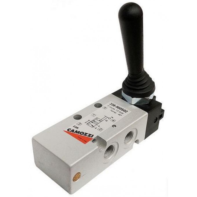 Распределитель пневматический 5/2 бистабильный CamozziS02 CAMOZZI YPPABLEHIE"":""BOKOBOI-TYMBLEP YPPABLEHIE