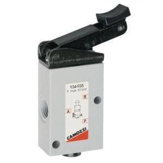 Пневмораспределитель 3/2 Н.З. Camozzi YPPABLEHIE"":""PYICHAG-C-PPYJIHHYIM-BOZBPATOM"" YPPABLEHIE